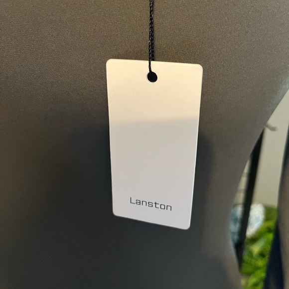 Green Bodycon Maxi Dress with Long Sleeves Gray Green. Cold shoulder - Picture 4 of 6